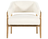 Gibson White Fabric with Light Honey Nettlewood | Dexter Chair | Valley Ridge Furniture