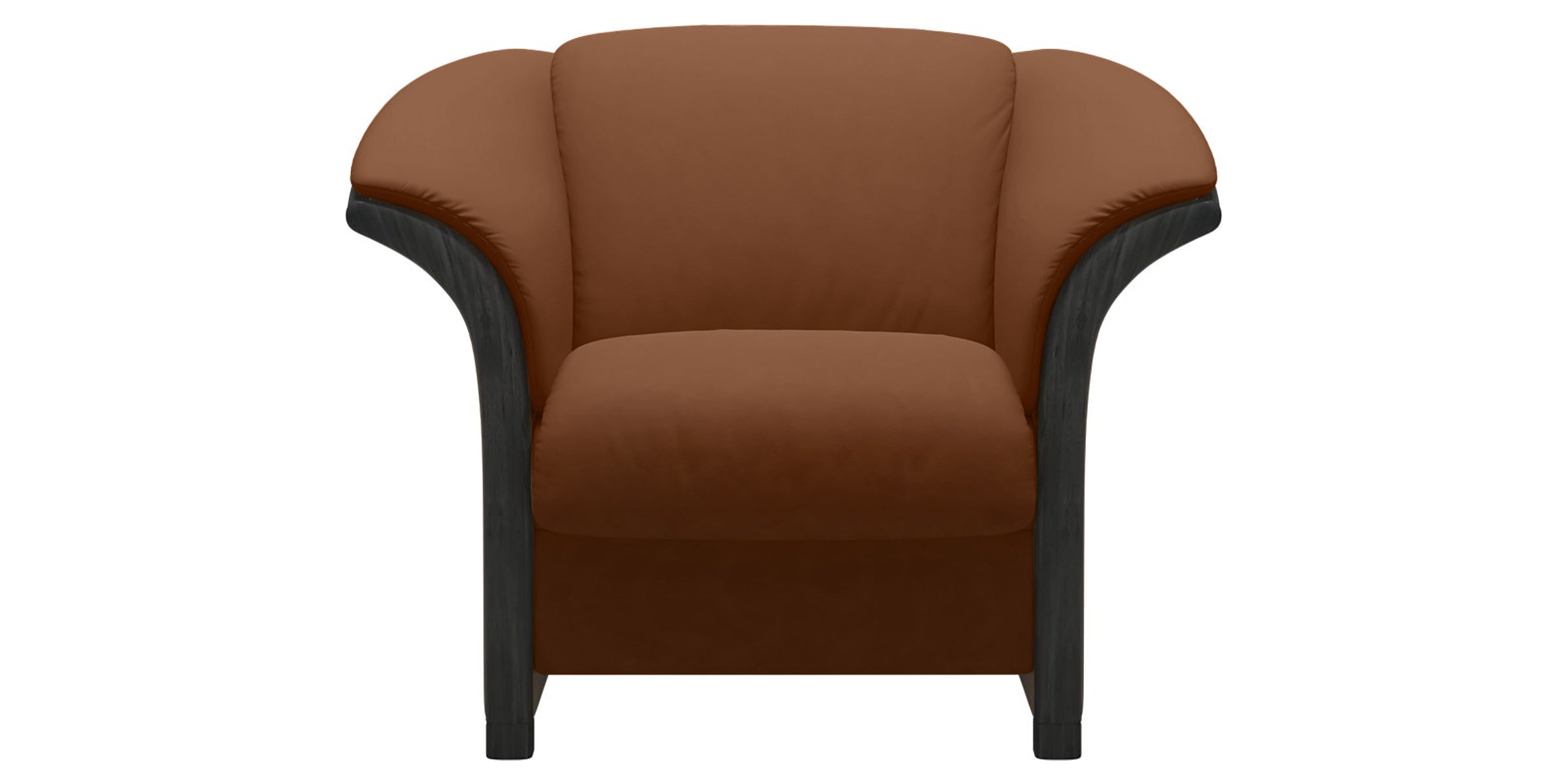 Paloma Leather New Cognac and Grey Arm Trim | Stressless Manhattan Chair | Valley Ridge Furniture