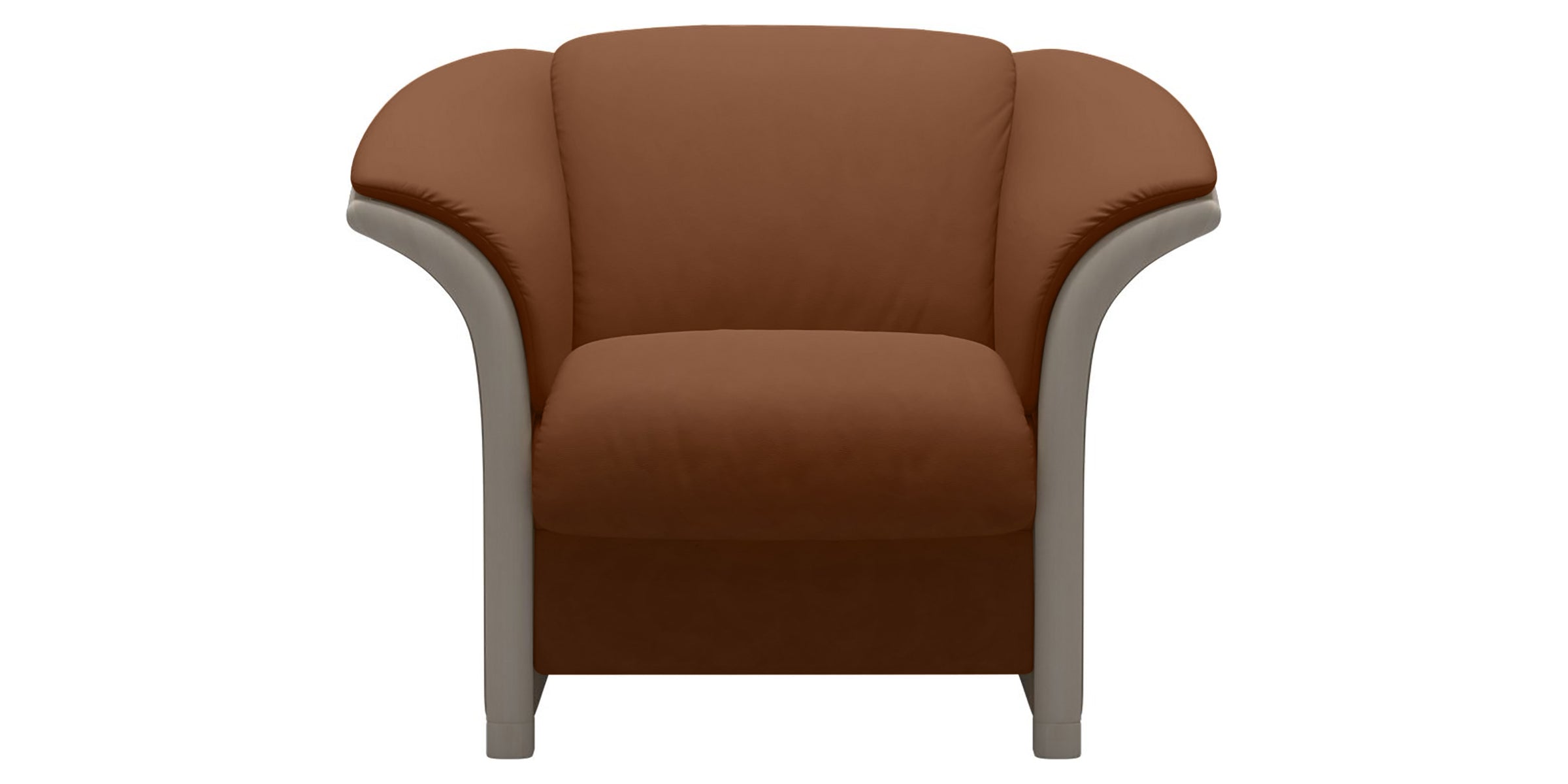 Paloma Leather New Cognac and Whitewash Arm Trim | Stressless Manhattan Chair | Valley Ridge Furniture