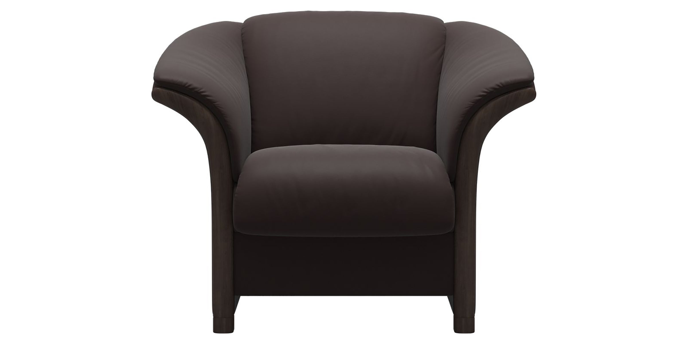 Paloma Leather Chocolate and Wenge Arm Trim | Stressless Manhattan Chair | Valley Ridge Furniture