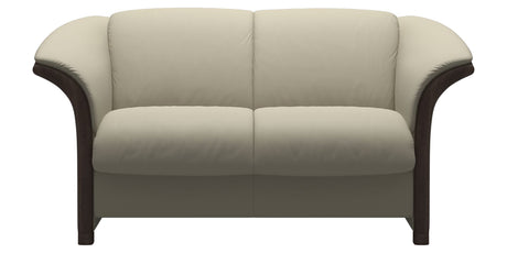 Paloma Leather Light Grey and Wenge Arm Trim | Stressless Manhattan Loveseat | Valley Ridge Furniture
