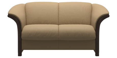 Paloma Leather Sand and Wenge Arm Trim | Stressless Manhattan Loveseat | Valley Ridge Furniture