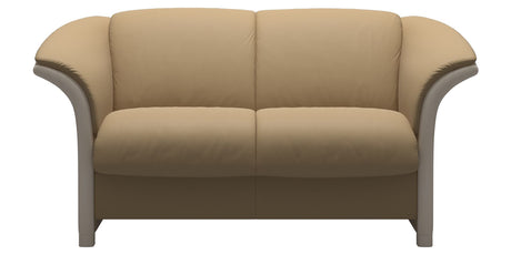 Paloma Leather Sand and Whitewash Arm Trim | Stressless Manhattan Loveseat | Valley Ridge Furniture