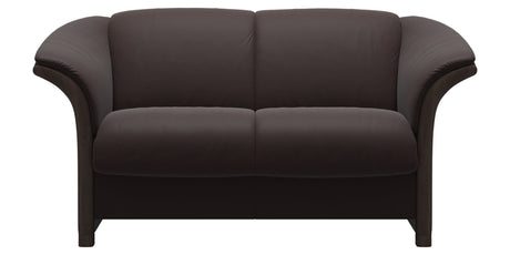 Paloma Leather Chocolate and Wenge Arm Trim | Stressless Manhattan Loveseat | Valley Ridge Furniture