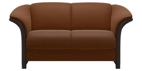 Paloma Leather New Cognac and Wenge Arm Trim | Stressless Manhattan Loveseat | Valley Ridge Furniture