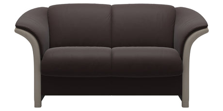Paloma Leather Chocolate and Whitewash Arm Trim | Stressless Manhattan Loveseat | Valley Ridge Furniture
