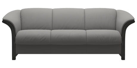 Paloma Leather Silver Grey and Grey Arm Trim | Stressless Manhattan Sofa | Valley Ridge Furniture