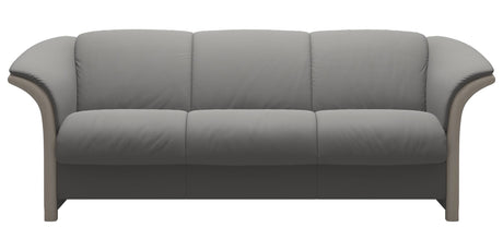 Paloma Leather Silver Grey and Whitewash Arm Trim | Stressless Manhattan Sofa | Valley Ridge Furniture