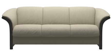 Paloma Leather Light Grey and Grey Arm Trim | Stressless Manhattan Sofa | Valley Ridge Furniture