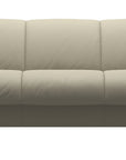 Paloma Leather Light Grey and Grey Arm Trim | Stressless Manhattan Sofa | Valley Ridge Furniture