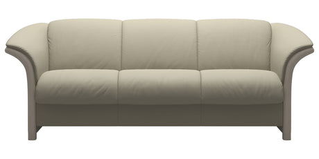 Paloma Leather Light Grey and Whitewash Arm Trim | Stressless Manhattan Sofa | Valley Ridge Furniture