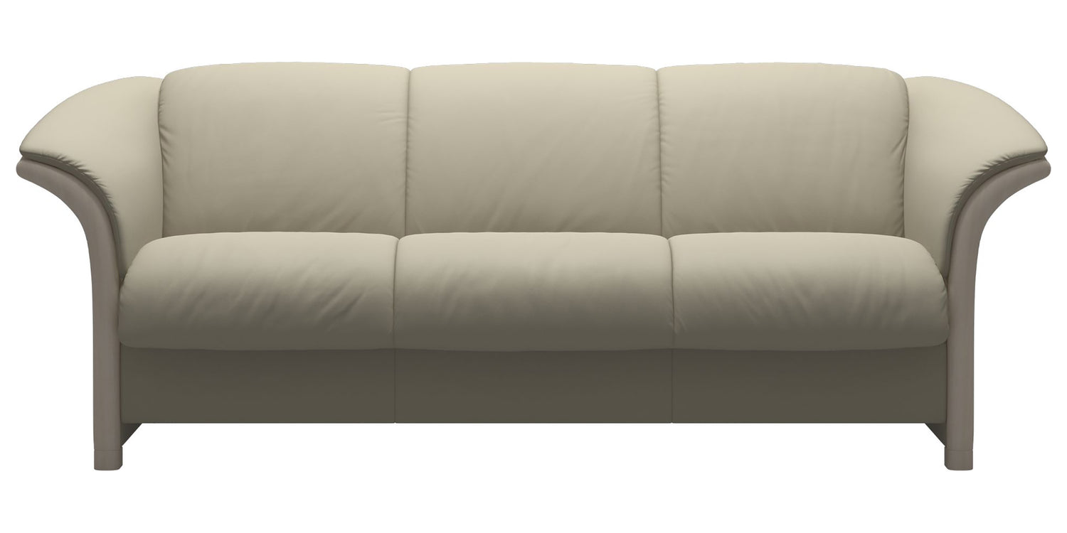 Paloma Leather Light Grey & Whitewash Arm Trim | Stressless Manhattan Sofa | Valley Ridge Furniture