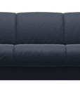 Paloma Leather Oxford Blue and Brown Arm Trim | Stressless Manhattan Sofa | Valley Ridge Furniture