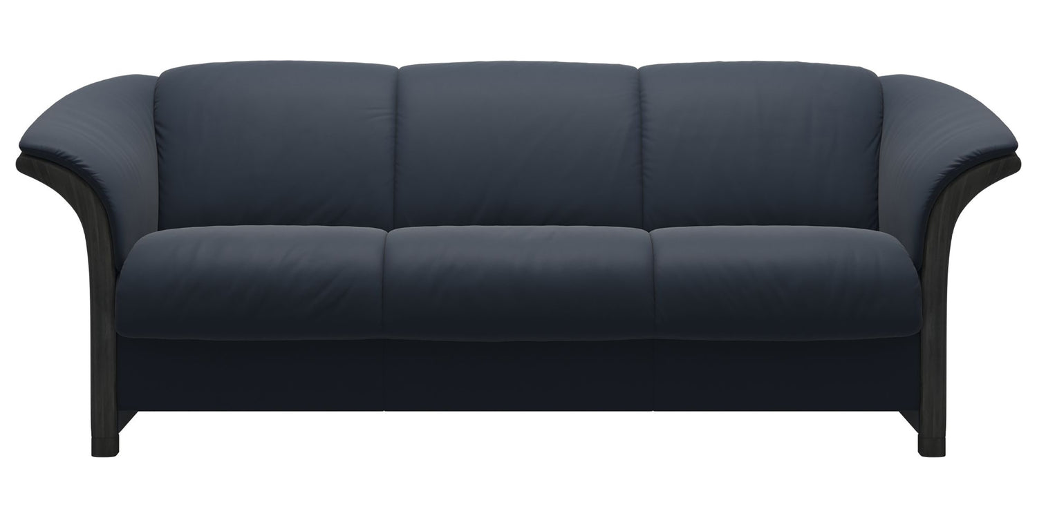 Paloma Leather Oxford Blue & Grey Arm Trim | Stressless Manhattan Sofa | Valley Ridge Furniture