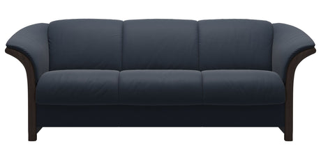 Paloma Leather Oxford Blue and Wenge Arm Trim | Stressless Manhattan Sofa | Valley Ridge Furniture
