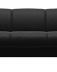 Paloma Leather Black and Walnut Arm Trim | Stressless Manhattan Sofa | Valley Ridge Furniture