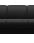 Paloma Leather Black and Wenge Arm Trim | Stressless Manhattan Sofa | Valley Ridge Furniture