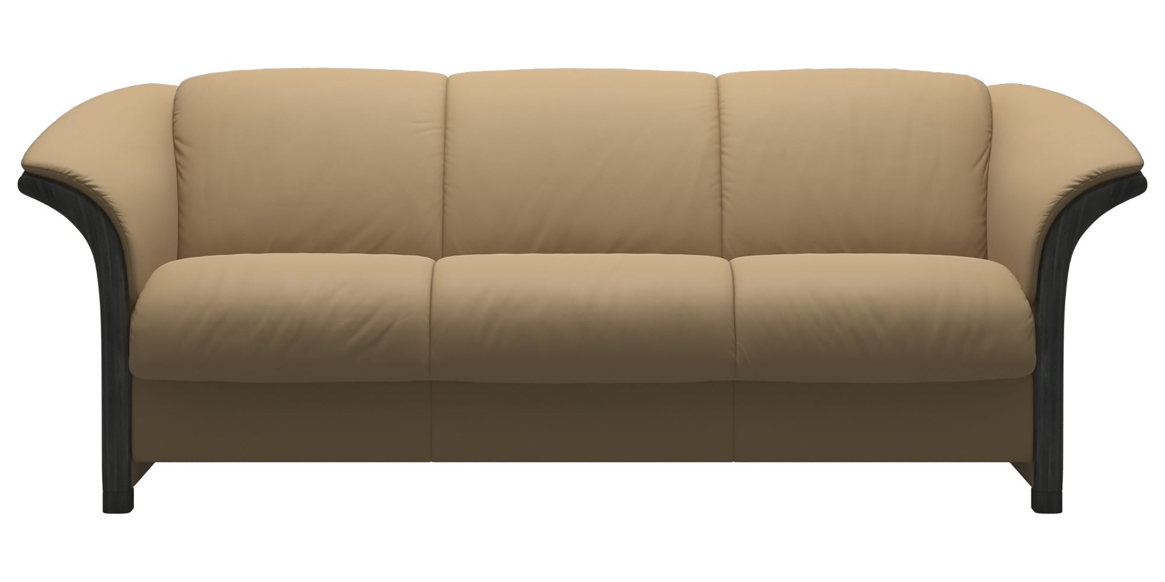 Paloma Leather Sand and Grey Arm Trim | Stressless Manhattan Sofa | Valley Ridge Furniture