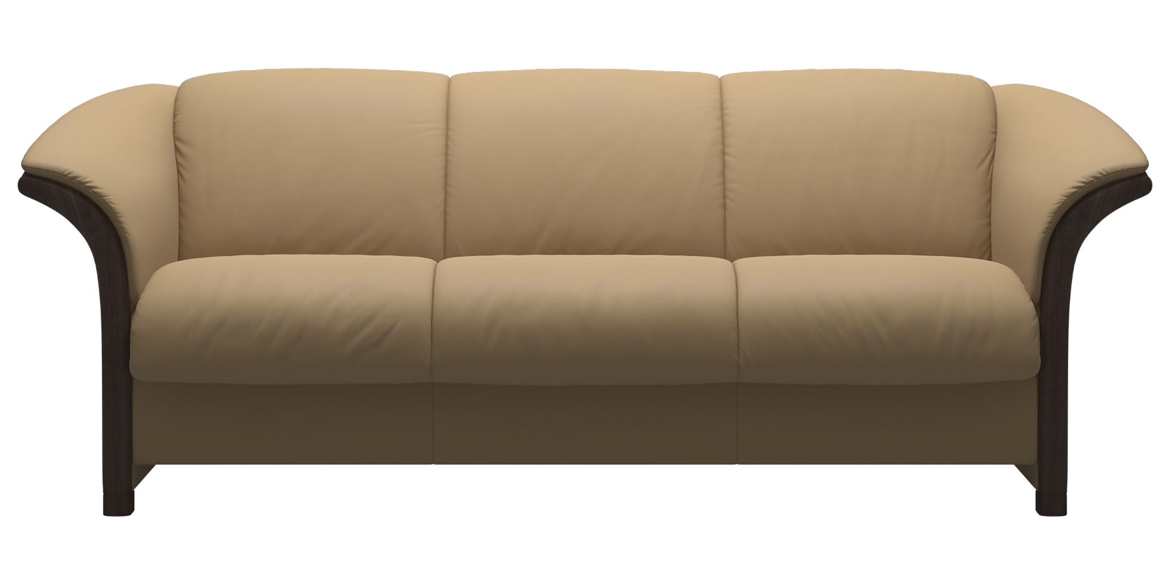 Paloma Leather Sand and Wenge Arm Trim | Stressless Manhattan Sofa | Valley Ridge Furniture