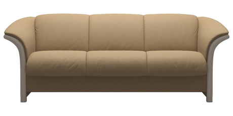 Paloma Leather Sand and Whitewash Arm Trim | Stressless Manhattan Sofa | Valley Ridge Furniture