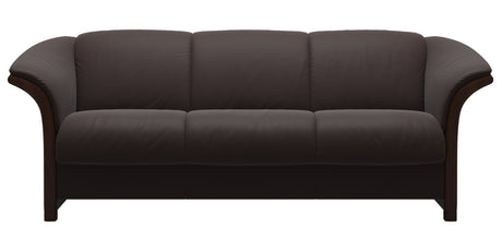 Paloma Leather Chocolate and Brown Arm Trim | Stressless Manhattan Sofa | Valley Ridge Furniture
