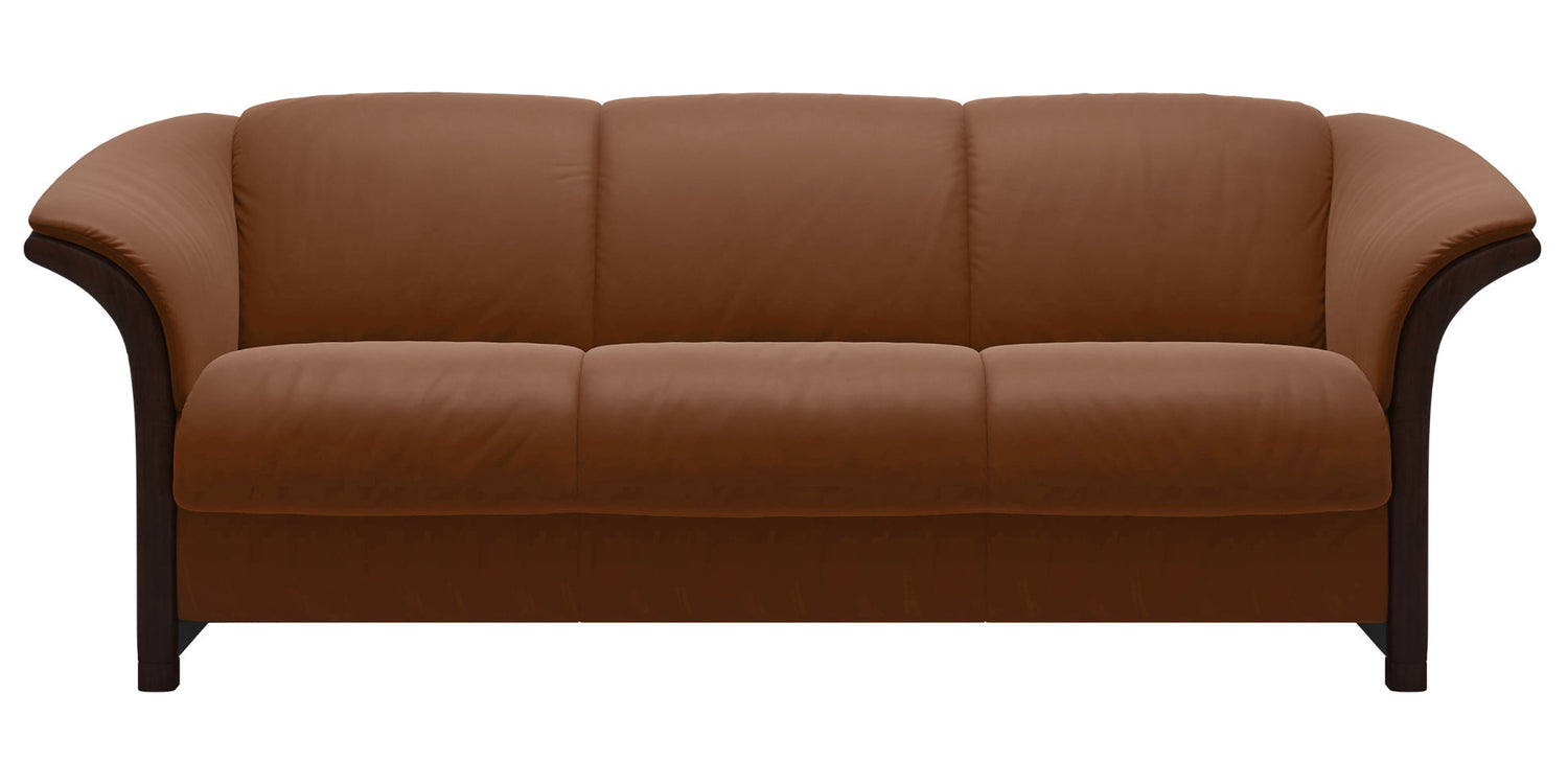 Paloma Leather New Cognac & Brown Arm Trim | Stressless Manhattan Sofa | Valley Ridge Furniture
