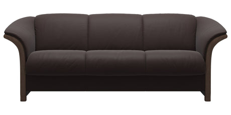 Paloma Leather Chocolate and Walnut Arm Trim | Stressless Manhattan Sofa | Valley Ridge Furniture