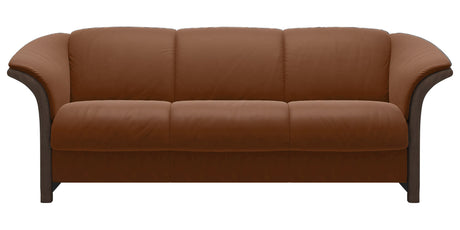 Paloma Leather New Cognac and Walnut Arm Trim | Stressless Manhattan Sofa | Valley Ridge Furniture