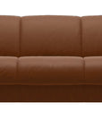 Paloma Leather New Cognac and Walnut Arm Trim | Stressless Manhattan Sofa | Valley Ridge Furniture
