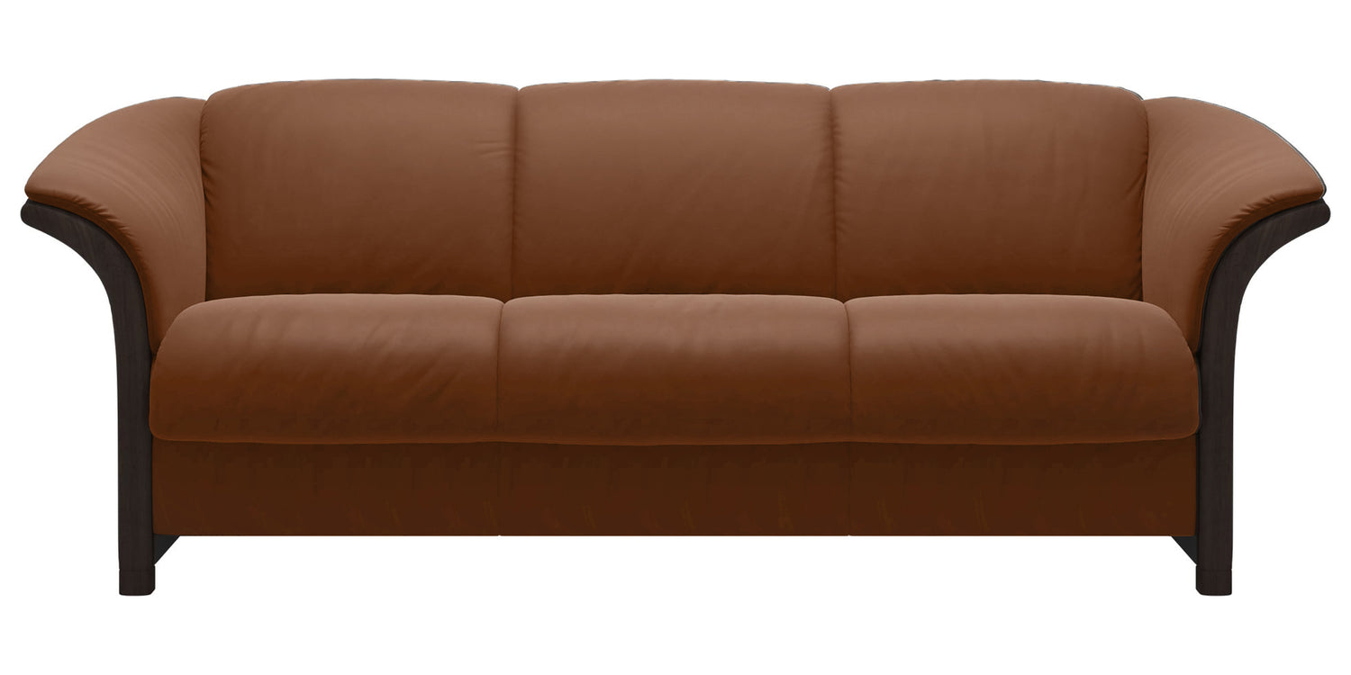 Paloma Leather New Cognac & Wenge Arm Trim | Stressless Manhattan Sofa | Valley Ridge Furniture