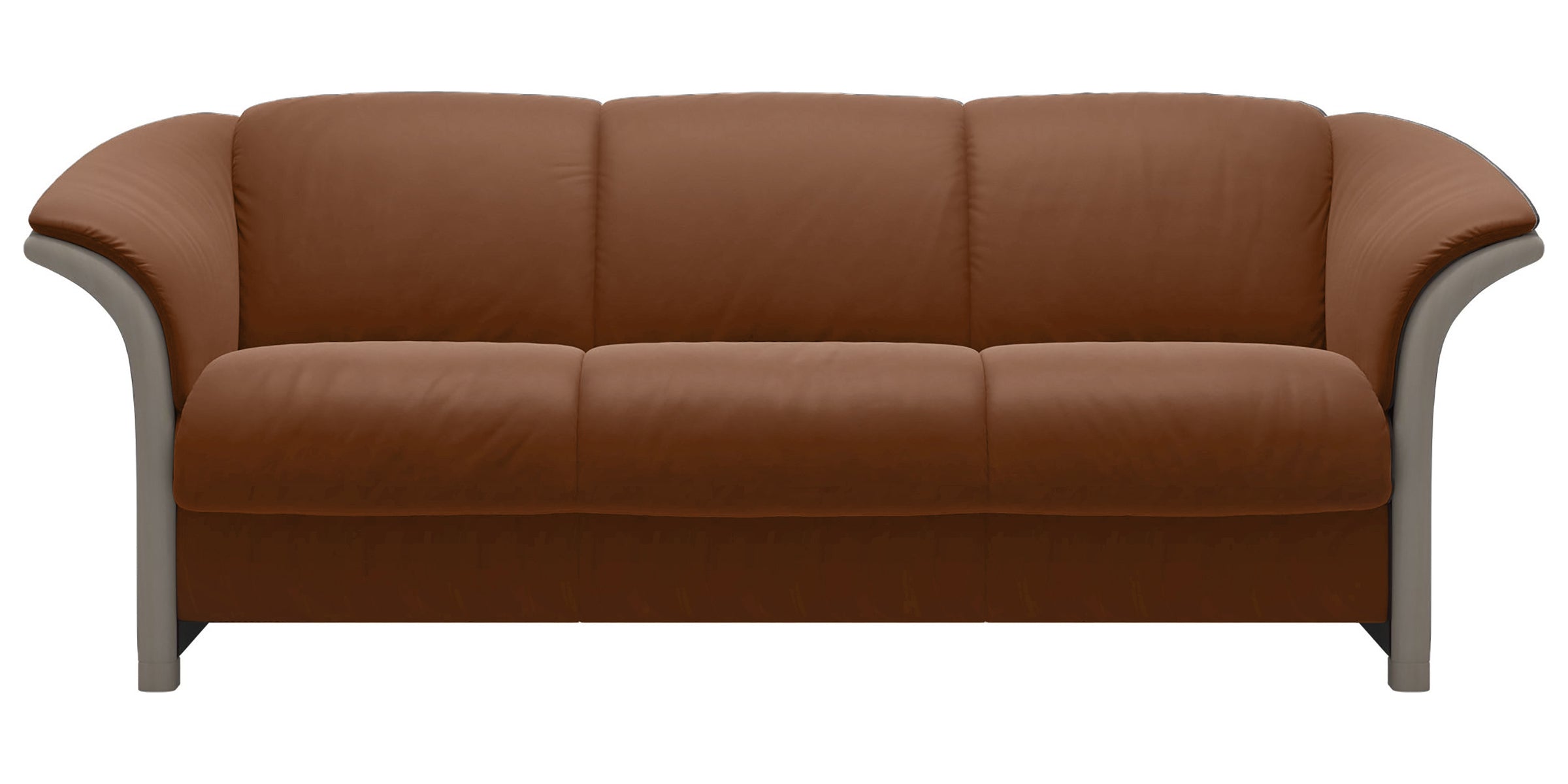 Paloma Leather New Cognac and Whitewash Arm Trim | Stressless Manhattan Sofa | Valley Ridge Furniture