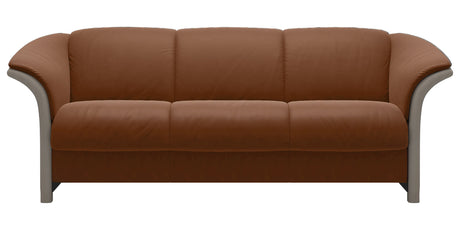 Paloma Leather New Cognac and Whitewash Arm Trim | Stressless Manhattan Sofa | Valley Ridge Furniture