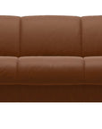 Paloma Leather New Cognac and Whitewash Arm Trim | Stressless Manhattan Sofa | Valley Ridge Furniture