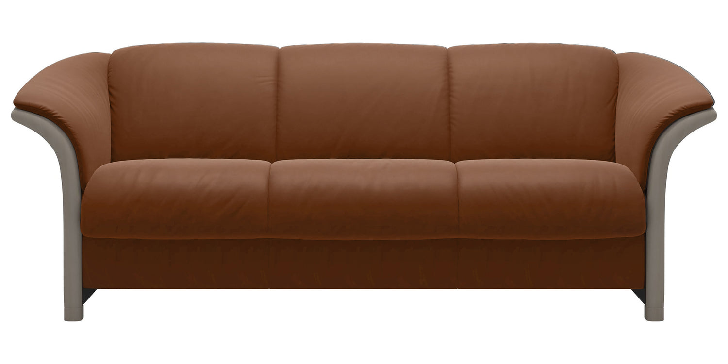 Paloma Leather New Cognac & Whitewash Arm Trim | Stressless Manhattan Sofa | Valley Ridge Furniture
