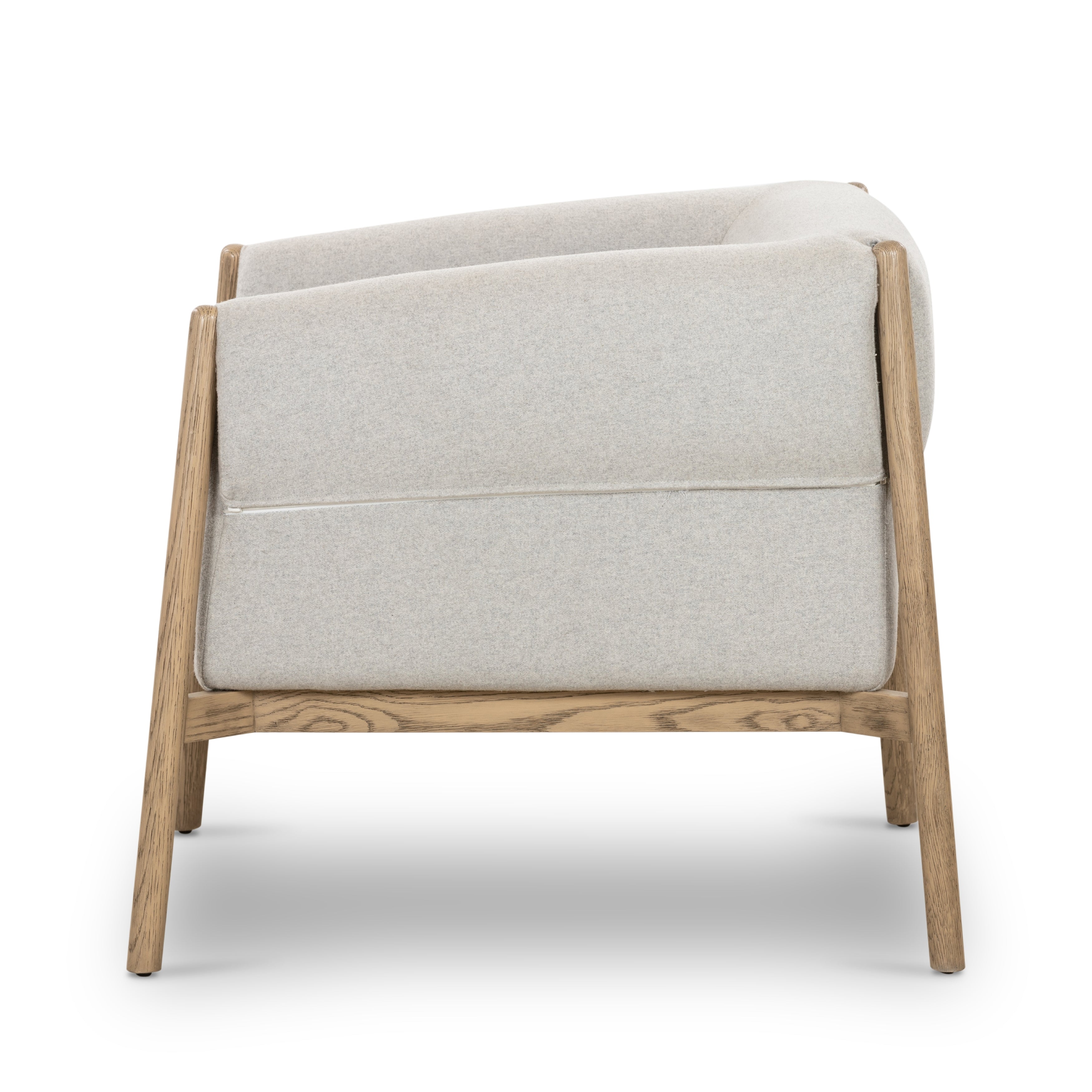 Elite Stone Fabric with Tawny Oak | Idris Chair | Valley Ridge Furniture