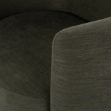Atlantis Moss Fabric with Natural Oak Veneer | Calista Swivel Chair | Valley Ridge Furniture