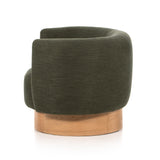 Atlantis Moss Fabric with Natural Oak Veneer | Calista Swivel Chair | Valley Ridge Furniture