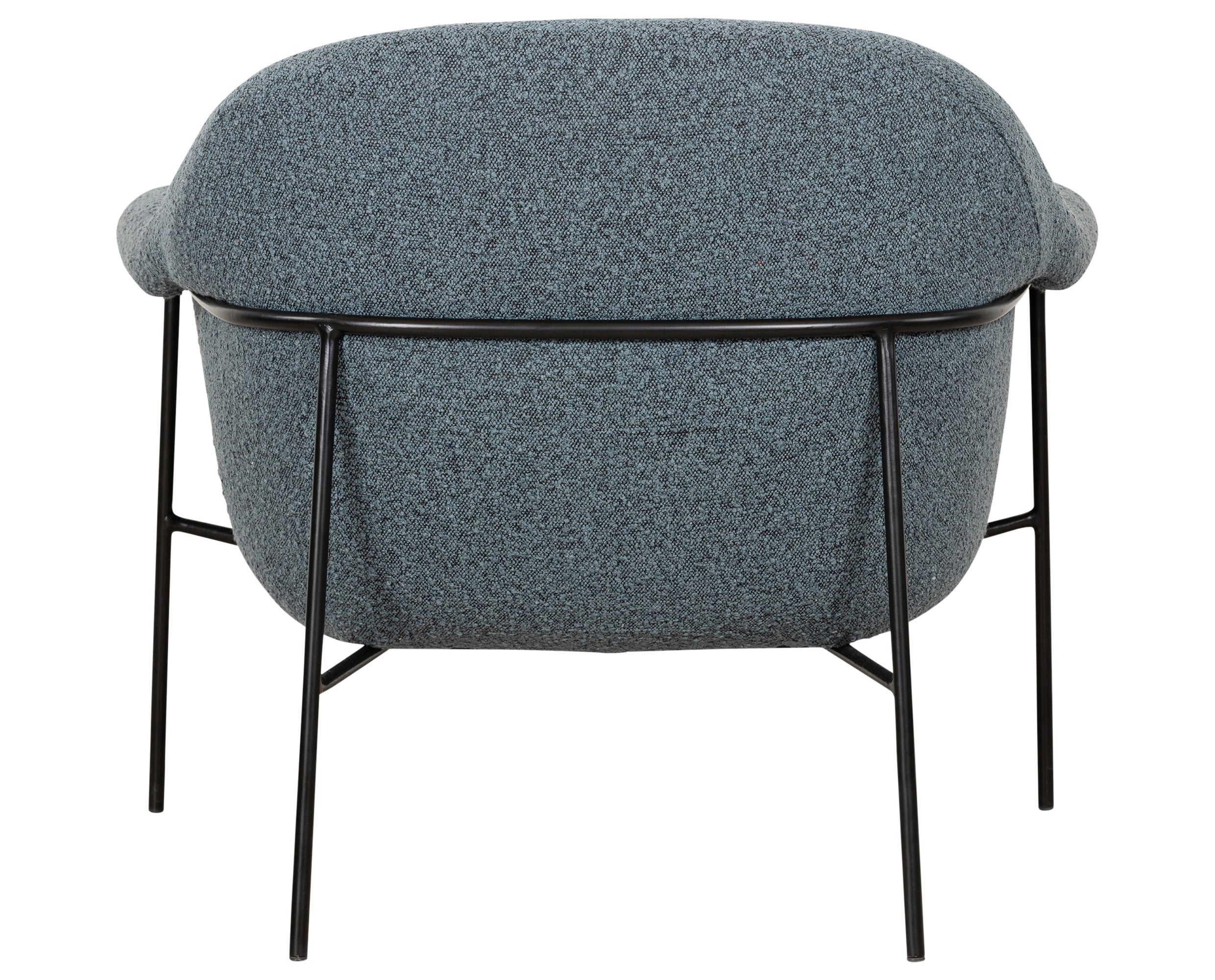 Knoll Sky Fabric with Matte Ebony Iron | Suerte Chair | Valley Ridge Furniture