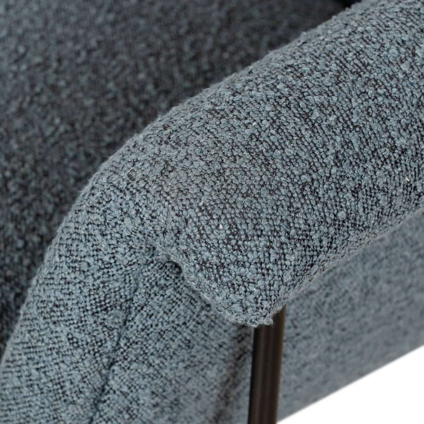 Knoll Sky Fabric with Matte Ebony Iron | Suerte Chair | Valley Ridge Furniture
