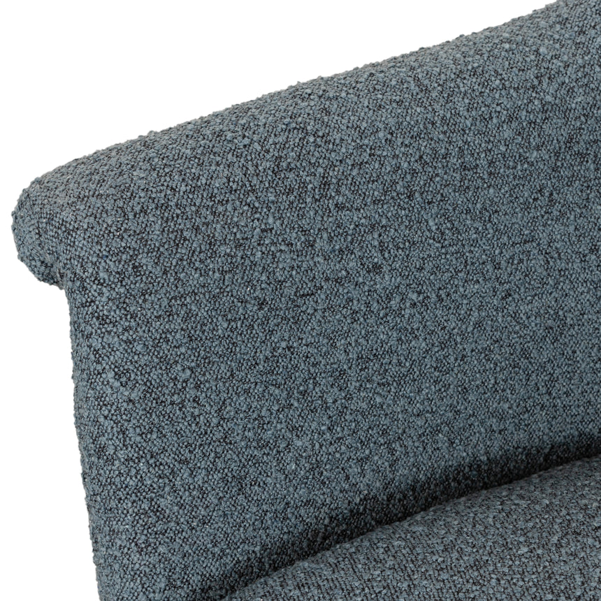 Knoll Sky Fabric with Matte Ebony Iron | Suerte Chair | Valley Ridge Furniture