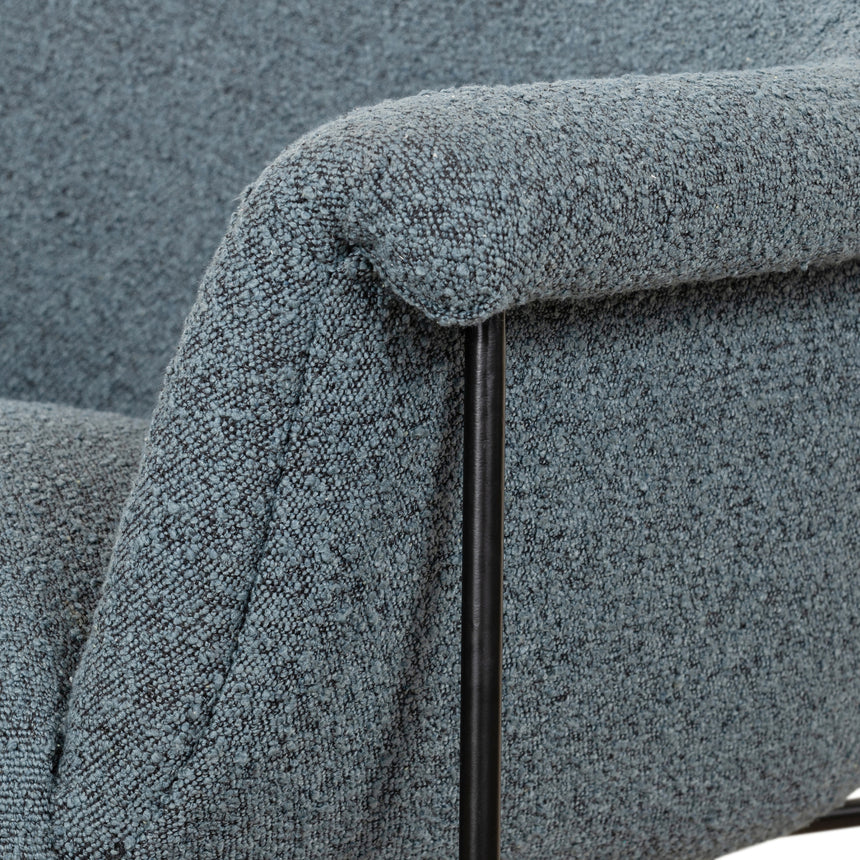 Knoll Sky Fabric with Matte Ebony Iron | Suerte Chair | Valley Ridge Furniture