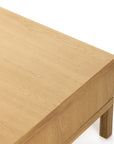  Honey Oak Veneer with Light Natural Cane | Allegra Coffee Table | Valley Ridge Furniture