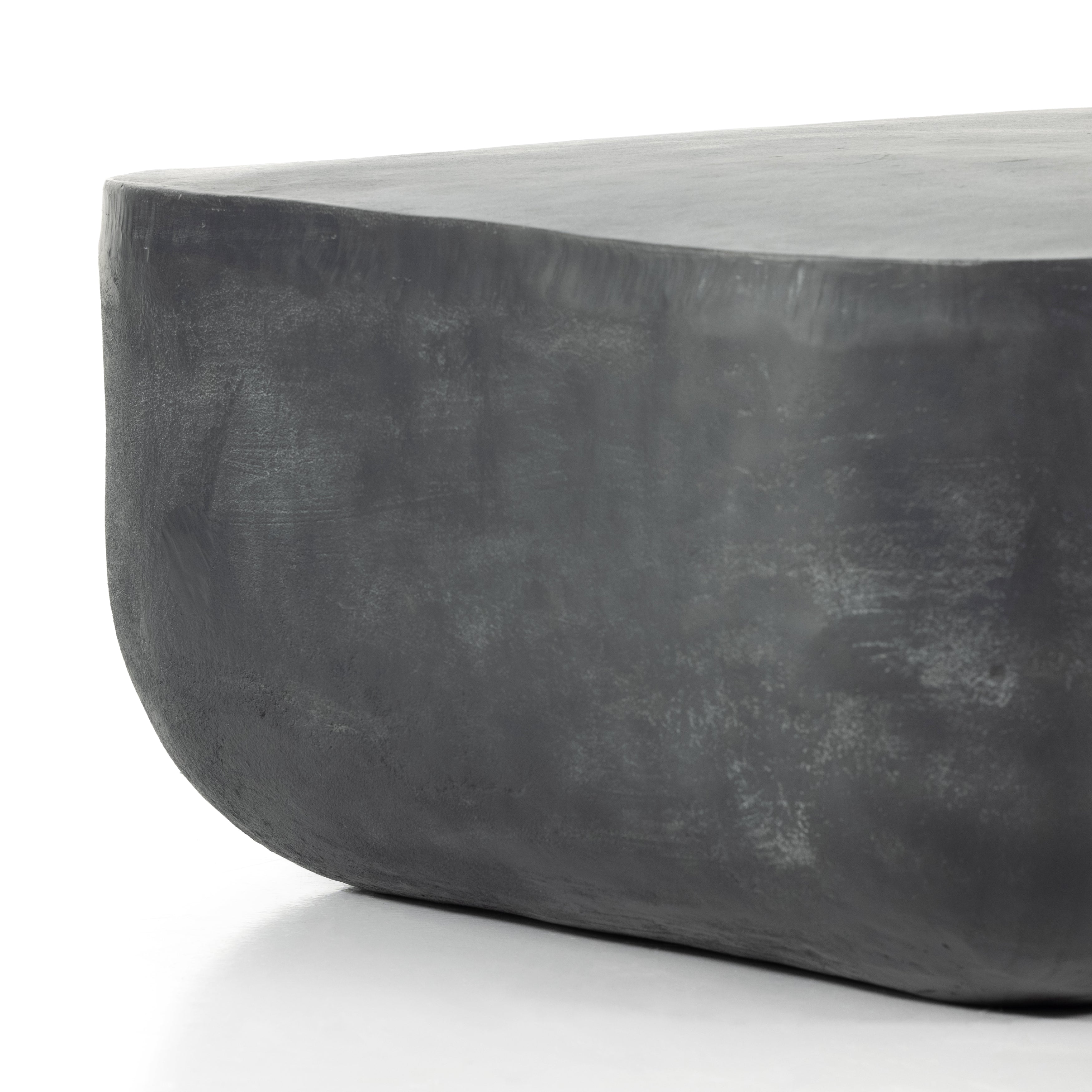 Aged Grey (35.5in Size) | Basil Square Outdoor Coffee Table | Valley Ridge Furniture