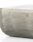 Raw Antique Nickel (35.5in Size) | Basil Square Outdoor Coffee Table | Valley Ridge Furniture