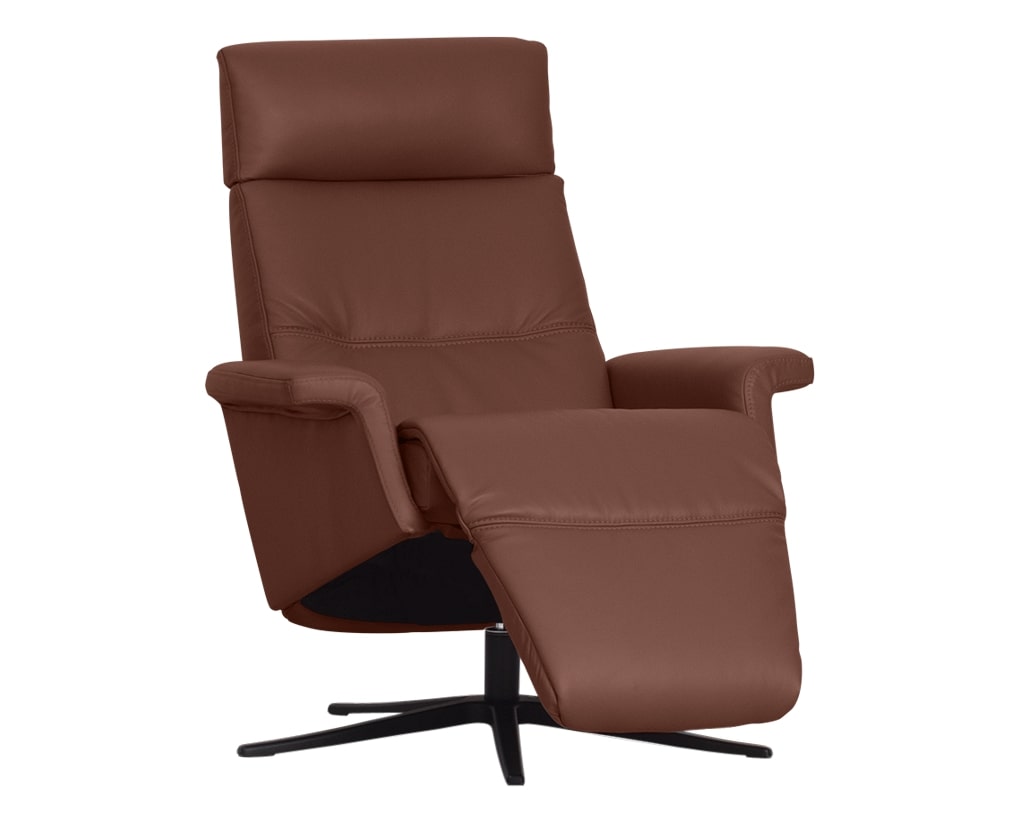 Trend Leather Cognac | Norwegian Comfort Space 3600 Recliner | Valley Ridge Furniture