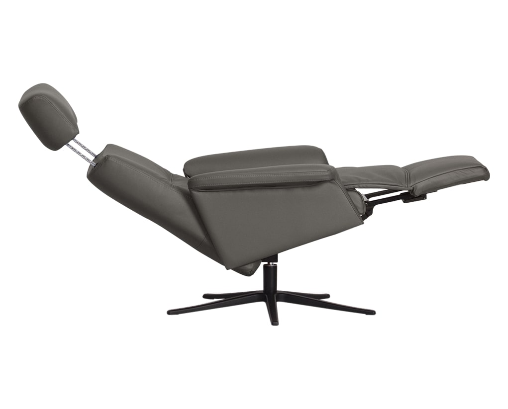 Trend Leather Graphite | Norwegian Comfort Space 3600 Recliner | Valley Ridge Furniture