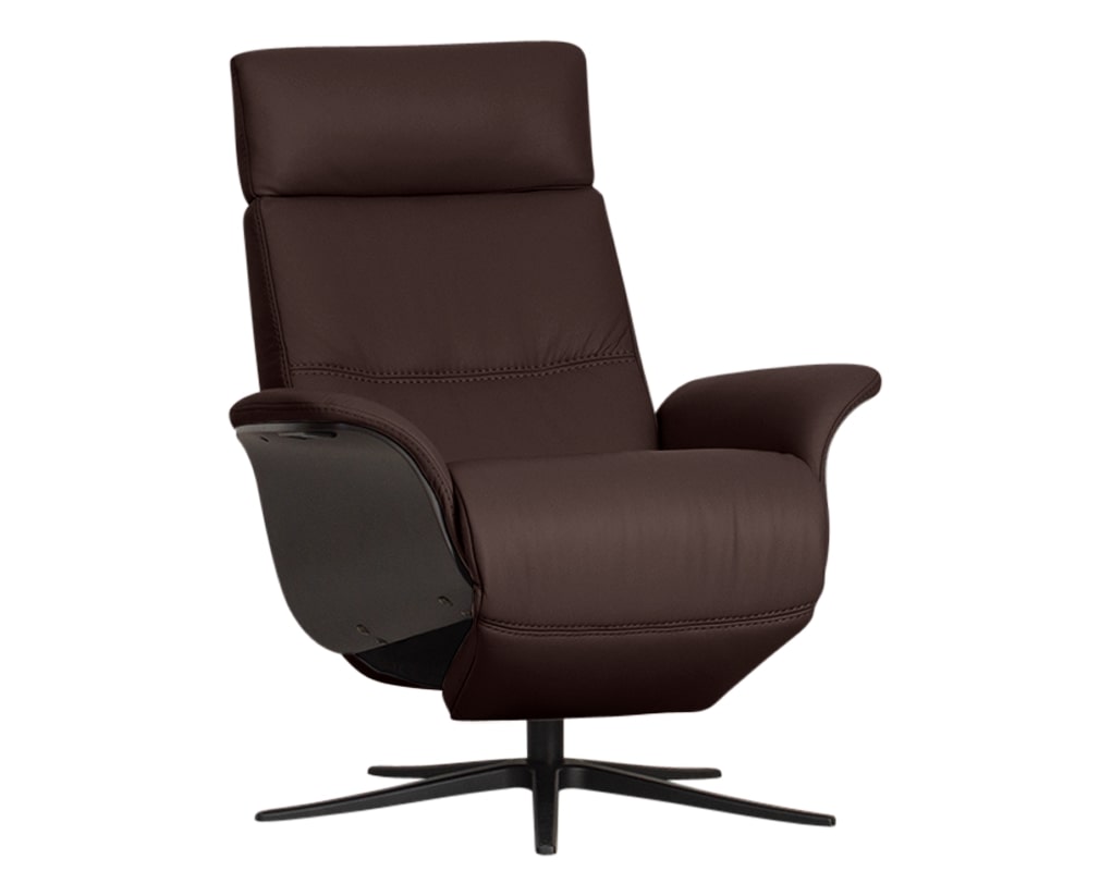 Trend Leather Chocolate | Norwegian Comfort Space 5100 Recliner | Valley Ridge Furniture