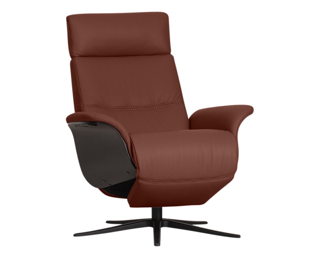 Trend Leather Cognac | Norwegian Comfort Space 5100 Recliner | Valley Ridge Furniture