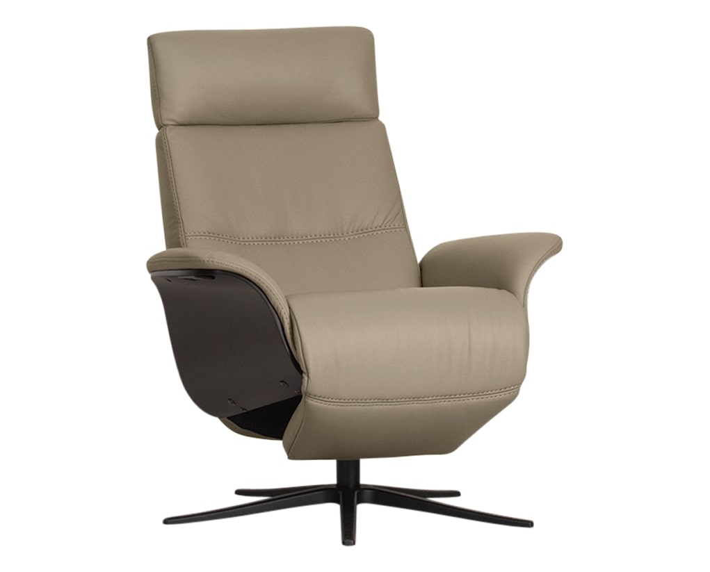 Trend Leather Pebble | Norwegian Comfort Space 5100 Recliner | Valley Ridge Furniture
