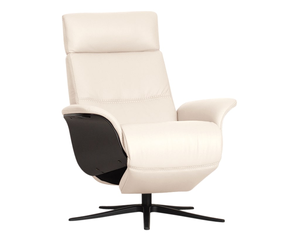 Trend Leather Snow | Norwegian Comfort Space 5100 Recliner | Valley Ridge Furniture